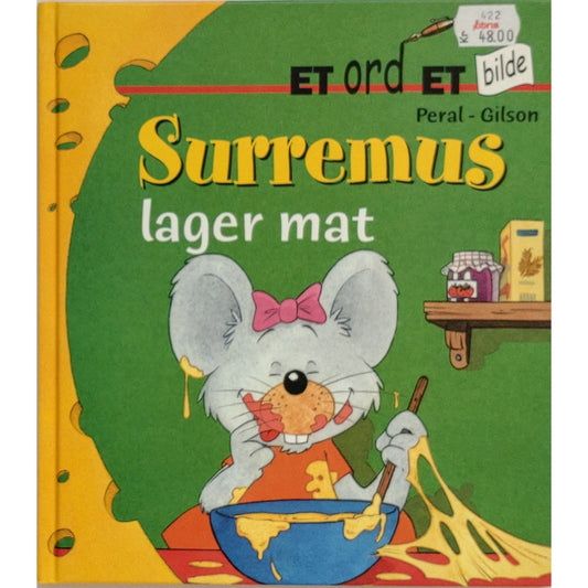 Surremus lager mat, brukte bøker