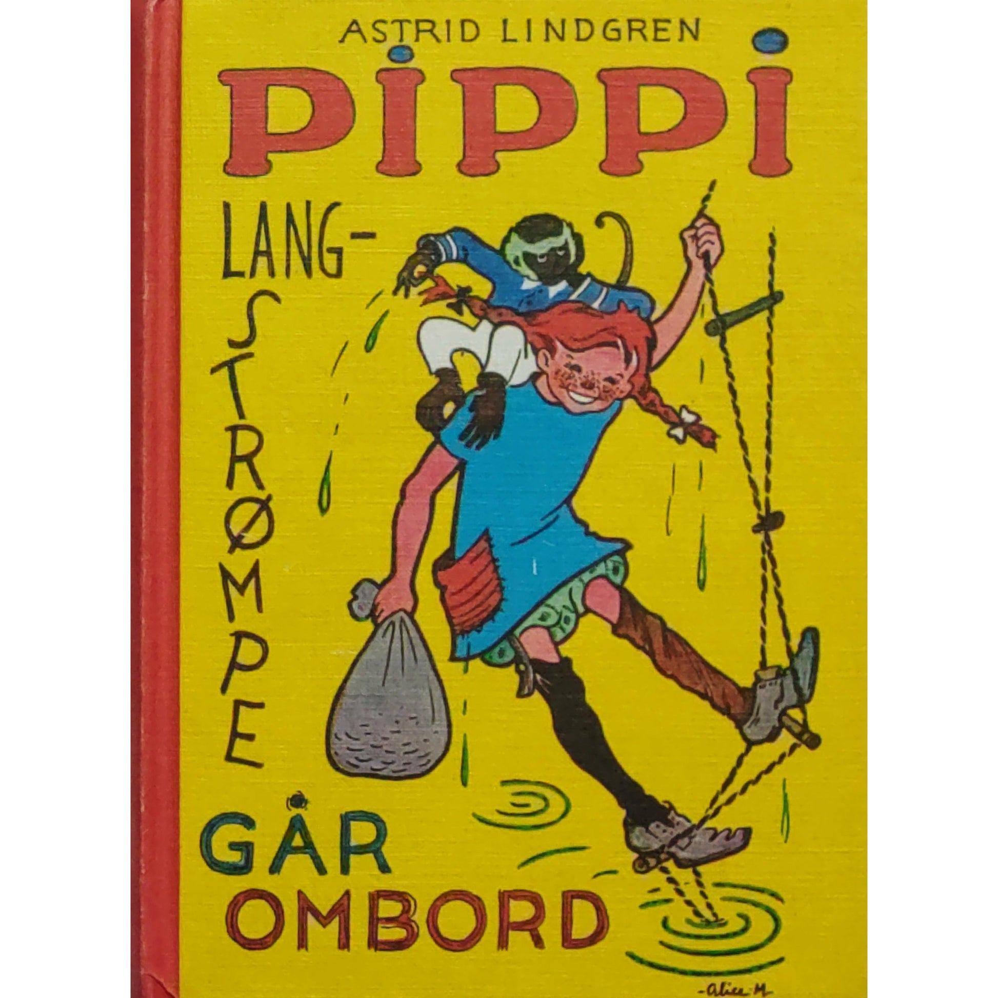 Lindgren, Astrid: Pippi Langstrømpe går ombord (Lite format!)