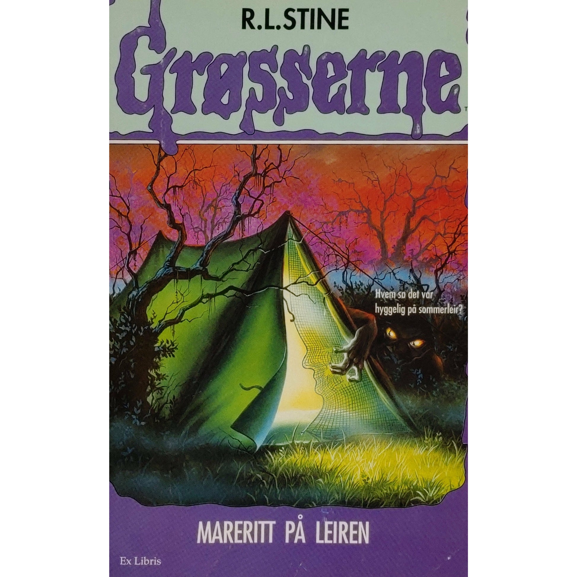 Grøsserne 9 - Mareritt på leiren - Brukte bøker av R.L. Stine – Inventaret