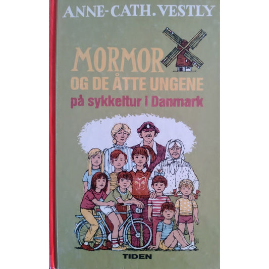 Mormor og de åtte ungene på sykkeltur i Danmark, brukte bøker av Anne-Cath. Vestly