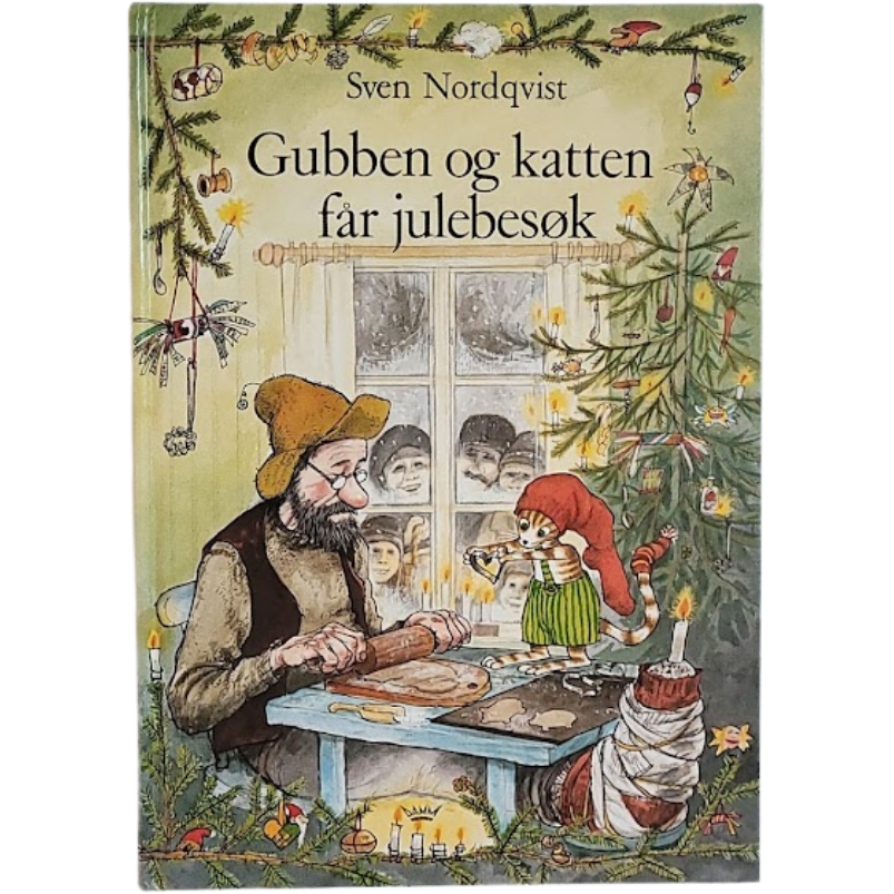 Gubben og katten får julebesøk, brukte bøker av Sven Nordqvist