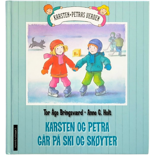 Karsten og Petra går på ski og skøyter, brukte bøker av Tor Åge Bringsværd